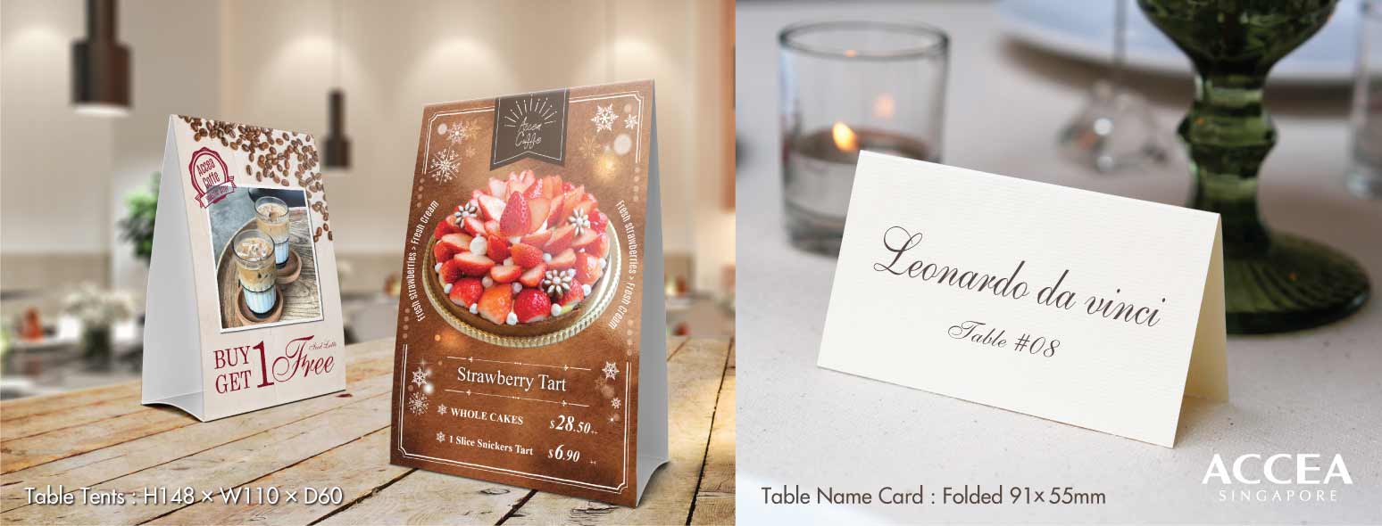 Table Tent Cards